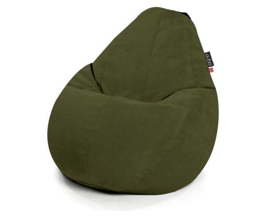 Qubo Comfort 90 Moss VELVET FIT Augstas kvalitātes krēsls Bean Bag