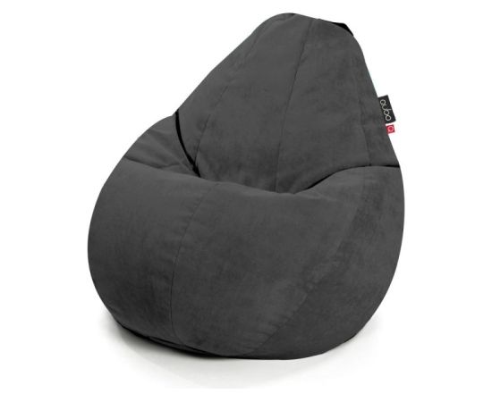 Qubo Comfort 90 Graphite VELVET FIT Augstas kvalitātes krēsls Bean Bag