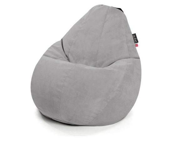 Qubo Comfort 90 Silver VELVET FIT Augstas kvalitātes krēsls Bean Bag