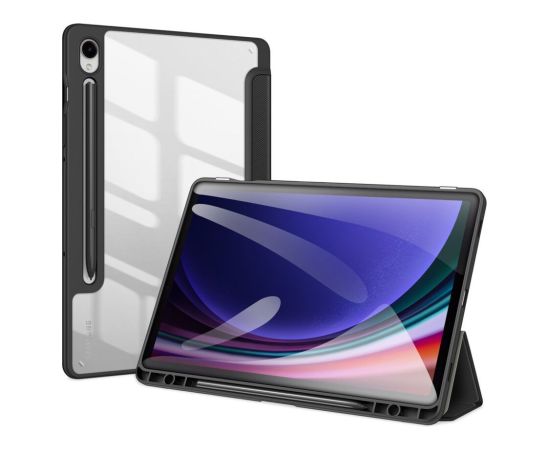 Dux Ducis Toby Magnet Case grāmatveida maks planšetdatoram Samsung X710 Galaxy Tab S9 melns