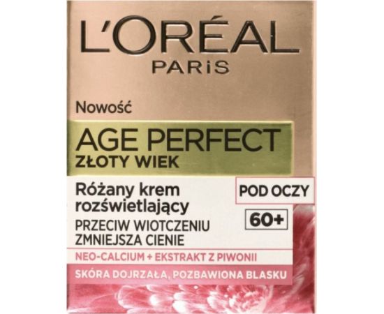 L'oreal L’Oreal Paris Age Perfect  różany krem wzmacniający na dzień do twarzy 60+ 15ml
