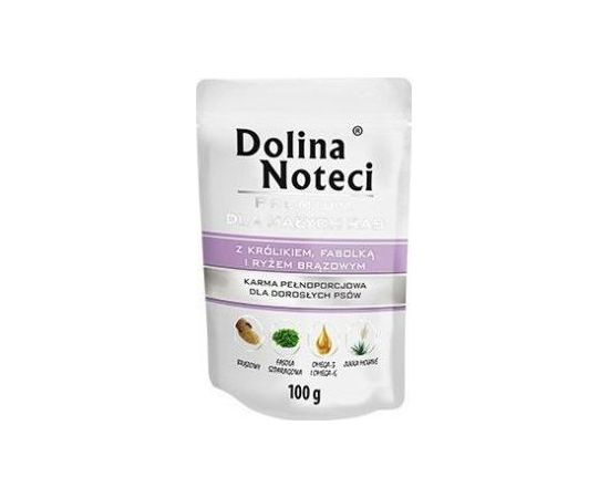 Dolina Noteci Dolina Noteci Premium z Królikiem Fasolką i Ryżem Brązowym Małe Rasy 100 g