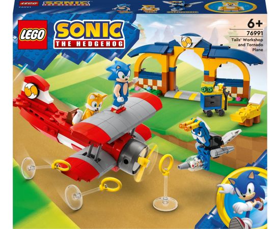 LEGO Sonic the Hedgehog Sonic Tails z warsztatem i samolot Tornado (76991)