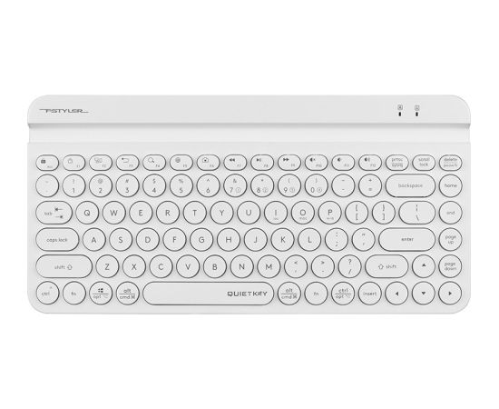 Wireless keyboard A4tech FSTYLER FBK30 White 2.4GHz+BT (Silent) A4TKLA47187