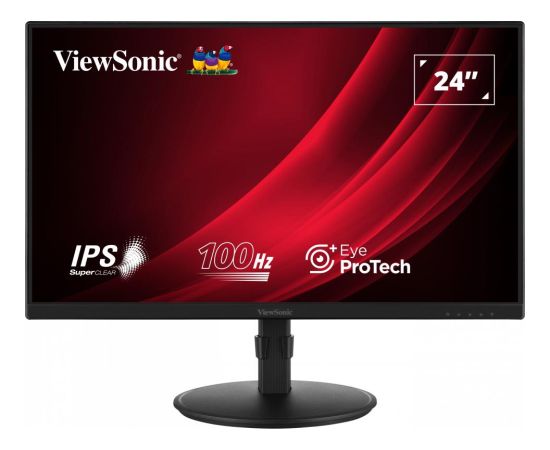 LCD Monitor VIEWSONIC VG2408A-MHD 23.8" Business Panel IPS 1920x1080 16:9 100Hz Matte 5 ms Speakers Swivel Pivot Height adjustable Tilt Colour Black VG2408A-MHD