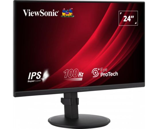 LCD Monitor VIEWSONIC VG2408A-MHD 23.8" Business Panel IPS 1920x1080 16:9 100Hz Matte 5 ms Speakers Swivel Pivot Height adjustable Tilt Colour Black VG2408A-MHD
