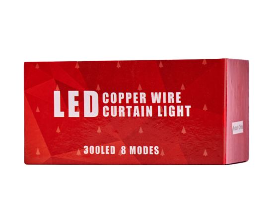 RoGer LED Светящийся Провод 300 LED Тепло-белый  3x3m