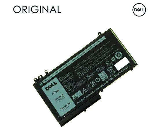 Notebook battery DELL NGGX5 Original, 4122mAh, Original