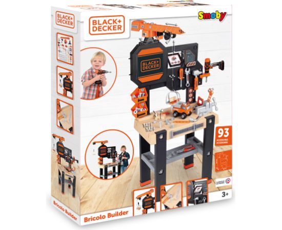 Smoby B&D Builder Workbench 93 Pc