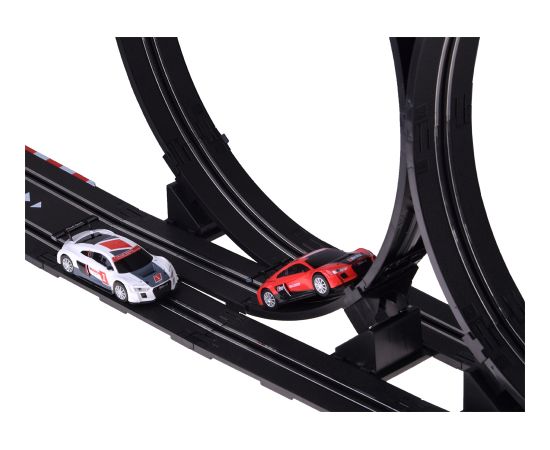 Tālvadības pults vadāma sacīkšu trase ar divām AUDI automašīnām, 4,5 m Радиоуправляемые Игрушки