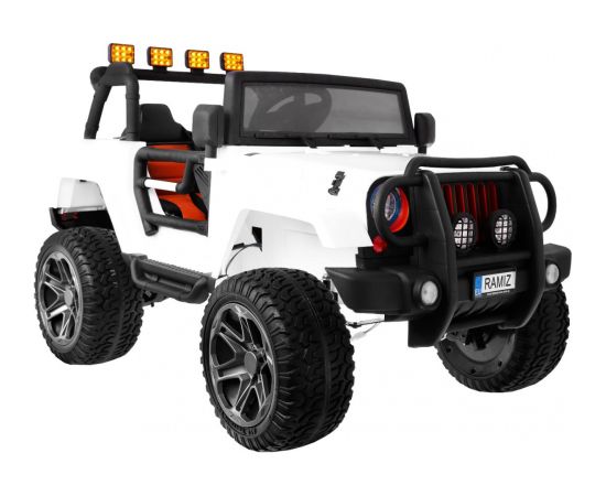 Monster Jeep elektromobilis bērniem, balts