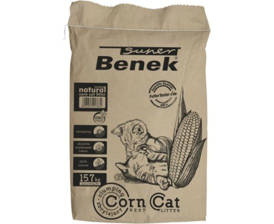 Certech Super Benek Corn Cat - Corn Cat Litter Clumping 25 l