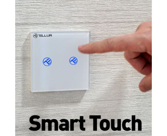 Tellur Smart WiFi switch, SS2N 2 port 1800W 10A