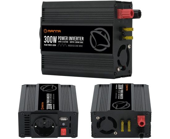 Manta MPI300M Power Inverter 300W DC to AC