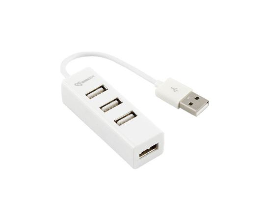 Sbox H-204W USB 4 Ports HUB Coconut White