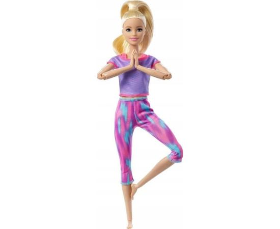 Lalka Barbie Mattel Made to Move - Kwiecista gimnastyczka, różowy strój (FTG80/GXF04)