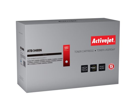 Activejet ATB-3480N toner (replacement for Brother TN-3480; Supreme; 8000 pages; black)