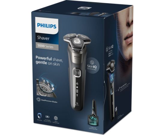 Philips SHAVER Series 5000 S5887/50 Wet and dry electric shaver with 3 accessories