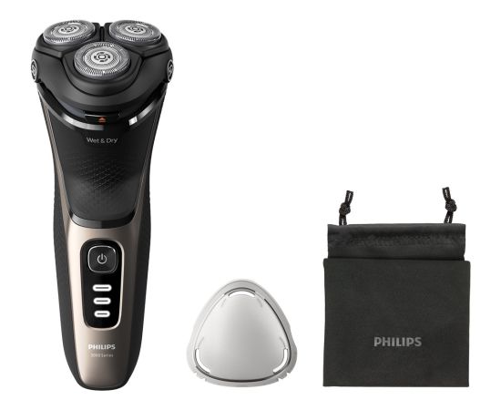 Philips S3242/12 men's shaver Rotation shaver Trimmer Black, Gold