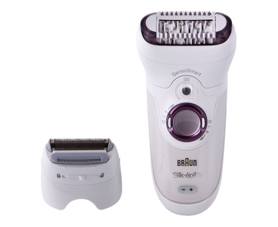 Braun Silk-épil 9 81706314 epilator 40 tweezers White, Violet