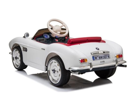 Lean Cars Electric Ride-On Car BMW Retro White Детский электромобиль