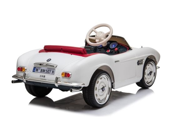 Lean Cars Electric Ride-On Car BMW Retro White Детский электромобиль