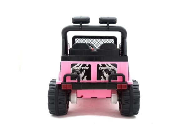 Vienvietīgs elektromobilis "Jeep Raptor 4x4", rozā