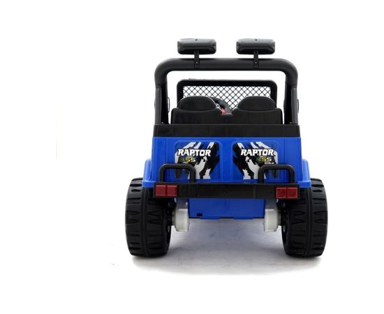 Lean Cars Bērnu divvietīgs elektromobilis S618,  zils ar EVA riteņiem