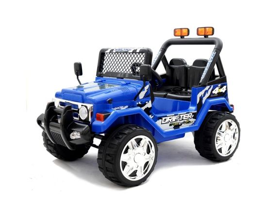 Lean Cars Bērnu divvietīgs elektromobilis S618,  zils ar EVA riteņiem