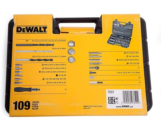 Bit and drill bit set 109 PCS. DT0109-QZ DEWALT