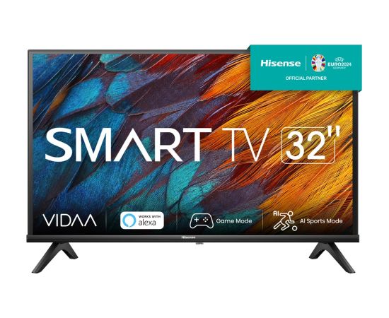 Hisense 32A4K TV 81.3 cm (32") HD Smart TV Wi-Fi Black