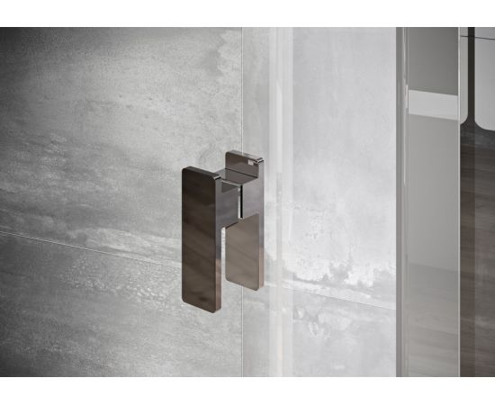 Ravak Nexty NDOP1-80 dušas durvis balta/hroms + caurspīdīgs stikls