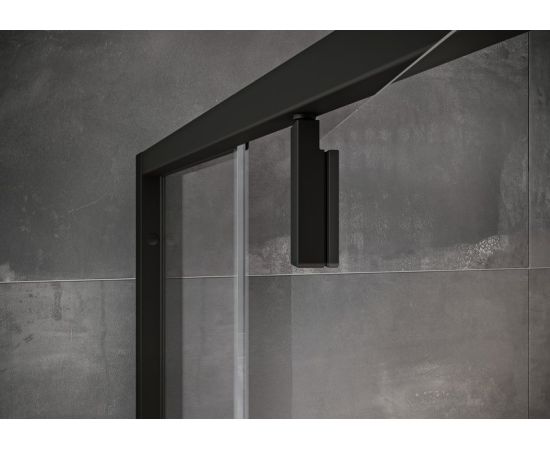 Ravak Nexty NDOP1-80 dušas durvis melns + caurspīdīgs stikls
