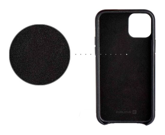 Evelatus iPhone 11 Pro Max Leather Case Apple Black