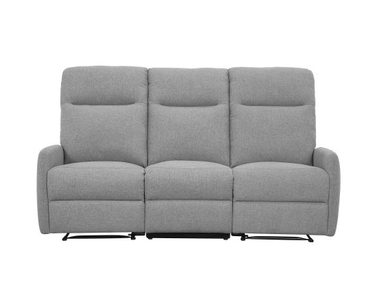 Recliner sofa KATY 3-seater, electric, lighy grey