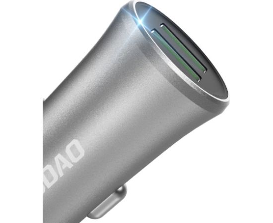 Dudao 3,4A smart car charger 2x USB silver (R6S silver)