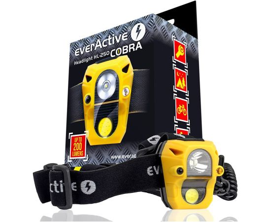 Headlight everActive Cobra HL-250 2xLED SENSOR Фонари
