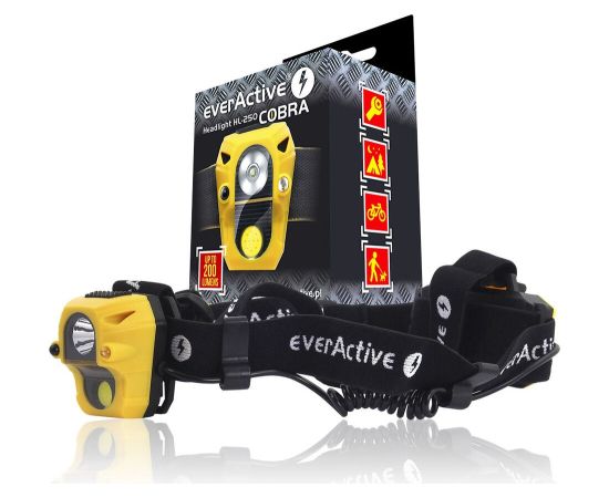 Headlight everActive Cobra HL-250 2xLED SENSOR Фонари