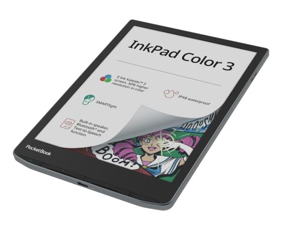 E-Reader POCKETBOOK InkPad Color 3 7.8" 1872x1404 1xUSB-C Wireless LAN Bluetooth PB743K3-1-WW