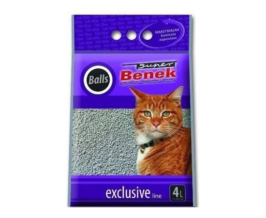 Żwirek dla kota Super Benek Super Benek Exclusive Balls Naturalny 4 l