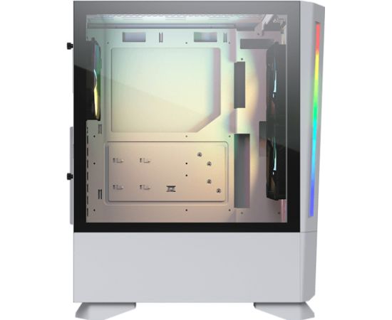 COUGAR | MX430 Air RGB White | PC Case | Mid Tower / Air Vents Front Panel with ARGB strips / 3 x ARGB Fans / 4mm TG Left Panel