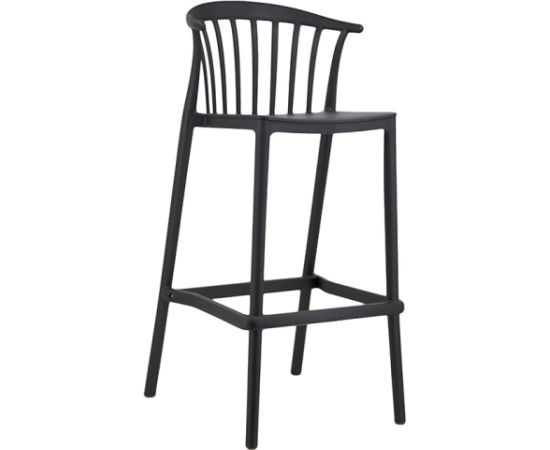 Bāra krēsls LECE 46.5x47xH103cm melns