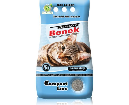 Żwirek dla kota Super Benek Compact Naturalny 5 l