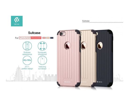 Devia Apple iPhone 6 / 6s Plus Suitcase Apple Rose Gold