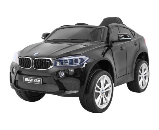 Bērnu elektromobilis "BMW X6M", melns - lakots