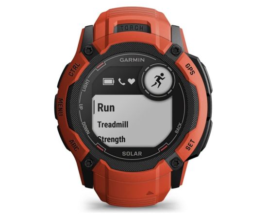 Garmin Instinct 2X Solar 2.79 cm (1.1") MIP 50 mm Digital 176 x 176 pixels Touchscreen Red GPS (satellite)