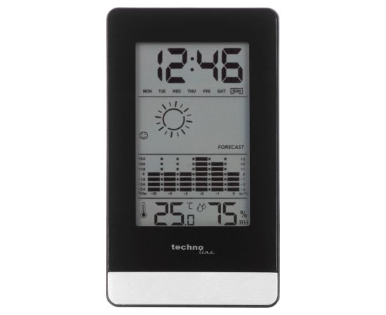 Technoline WS 9125 digital weather station Black, Silver