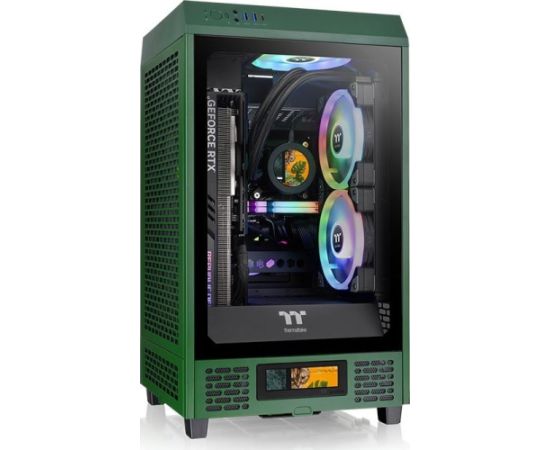 CASE Thermaltake The Tower 200 Racing Green PC Housing