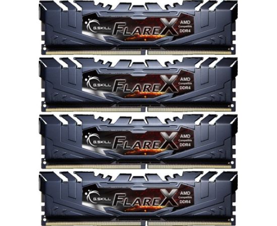 G.Skill DDR4 - 64 GB -3200 - CL - 14 - Quad-Kit, flare X (F4-3200C14Q-64GFX)