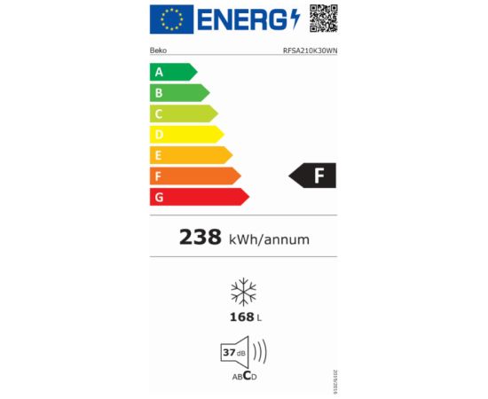 BEKO RFSA210K40WN 135.7cm